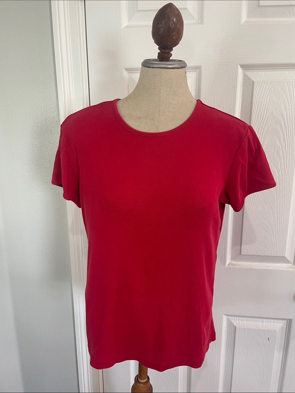 Vintage 2000 Gap Y2K Red 100% cotton Crewneck T-Shirt short sleeve top womens XL